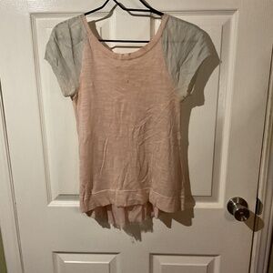 Free People Flared Baseball Tee